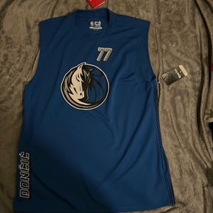 NWT LUKA DONCIC DALLAS MAVS NBA ULTRA GAME LARGE JERSEY BLUE BLACK
